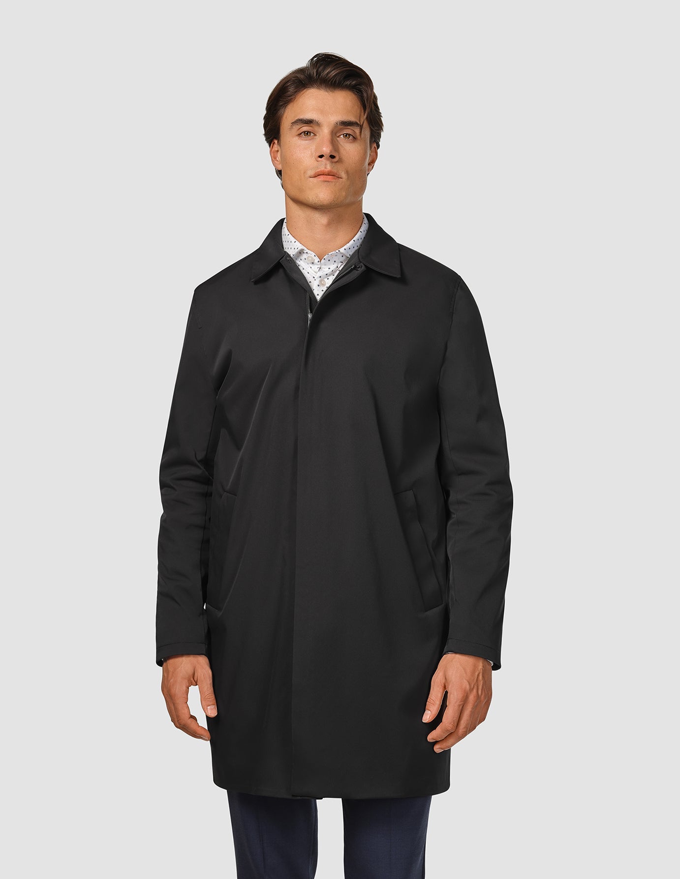 Waterproof Trench Coat Black